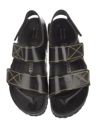 Proenza Schouler x Birkenstock Patent Leather Slingback Sandals