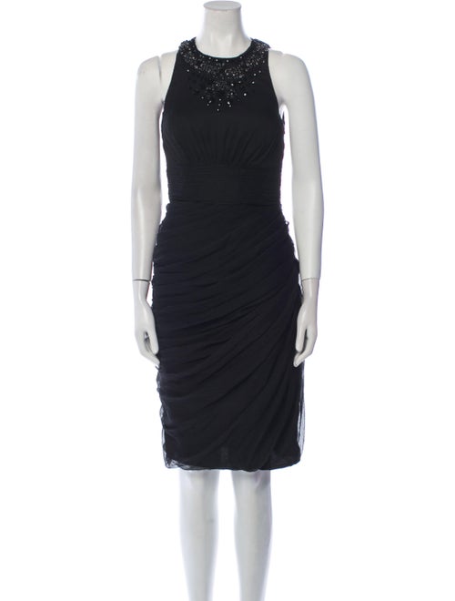 Pronovias Crew Neck Knee-Length Dress