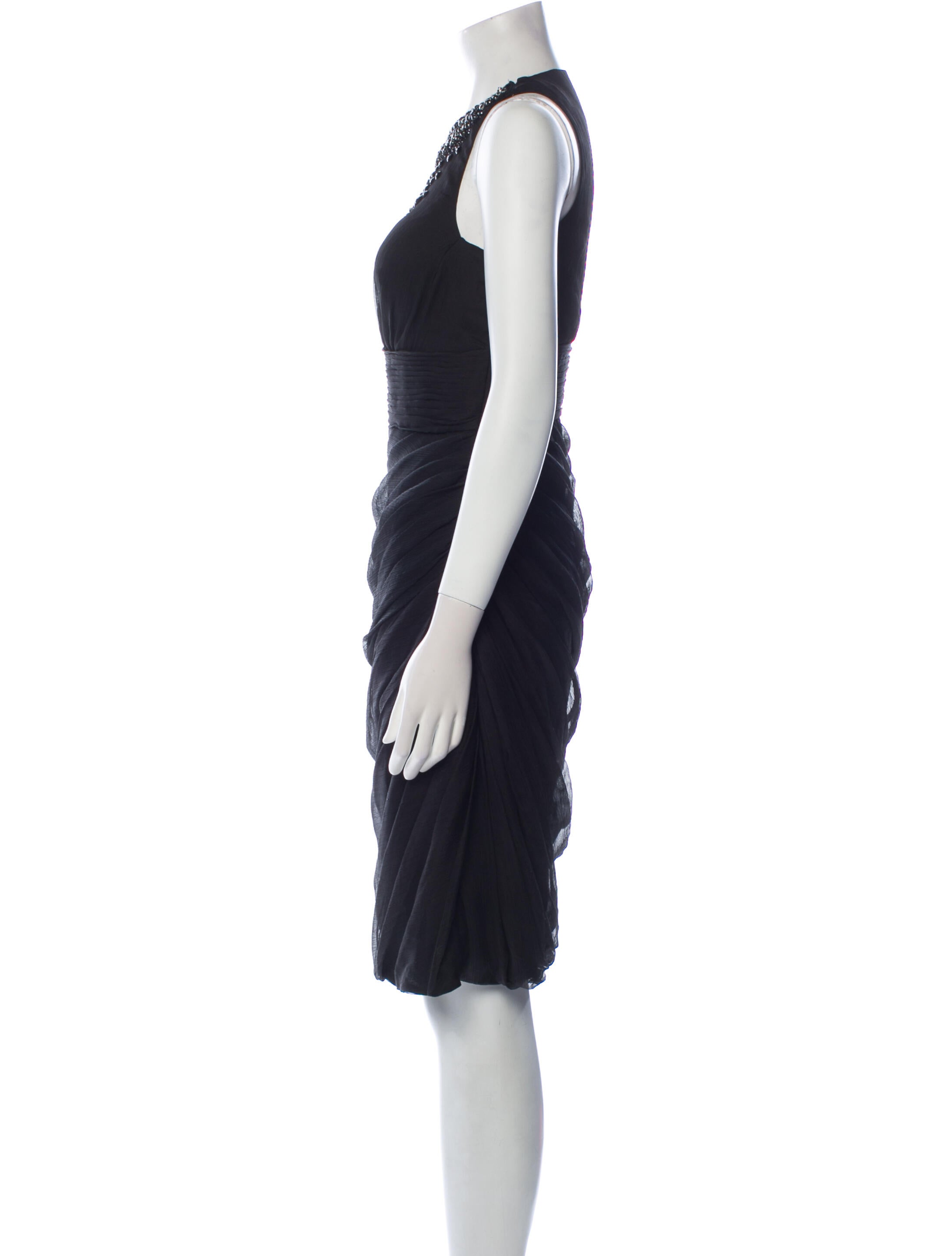 Pronovias Crew Neck Knee-Length Dress
