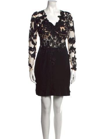 Pronovias Dresses Lace Pattern Mini Dress