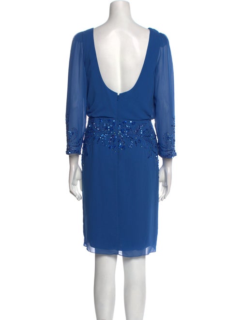 Pronovias Cowl Neck Midi Length Dress