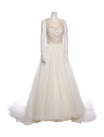 Pronovias Dresses Crew Neck Long Dress US 10 | L