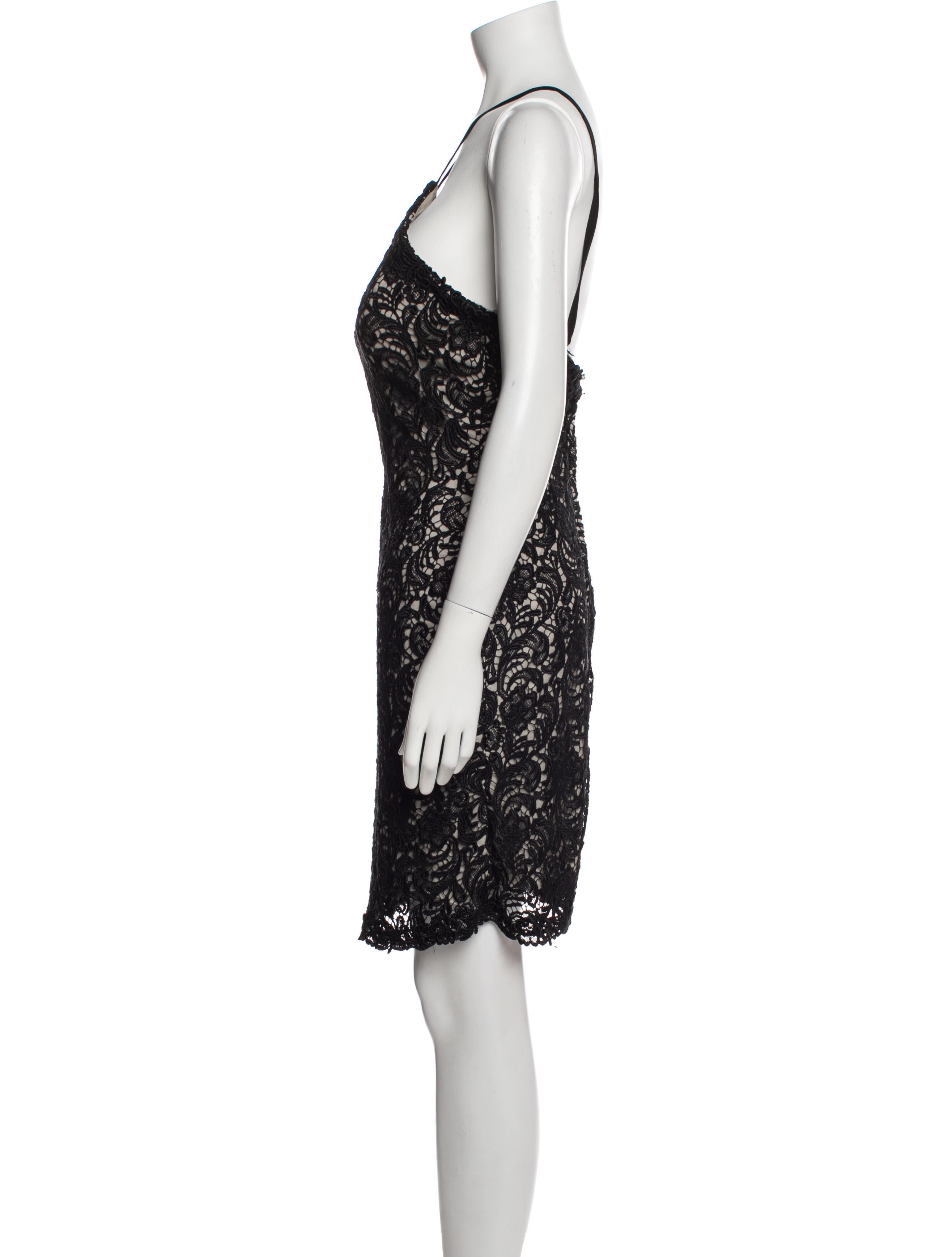 Pronovias Lace Pattern Mini Dress