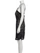 Pronovias Lace Pattern Mini Dress