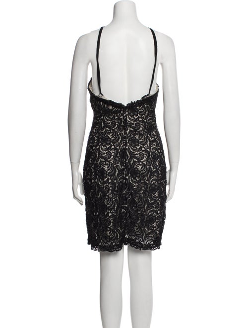 Pronovias Lace Pattern Mini Dress