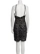 Pronovias Lace Pattern Mini Dress