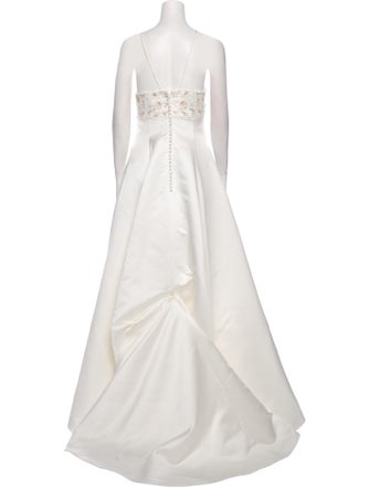 Pronovias Square Neckline Long Dress