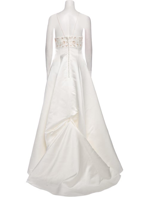 Pronovias Square Neckline Long Dress