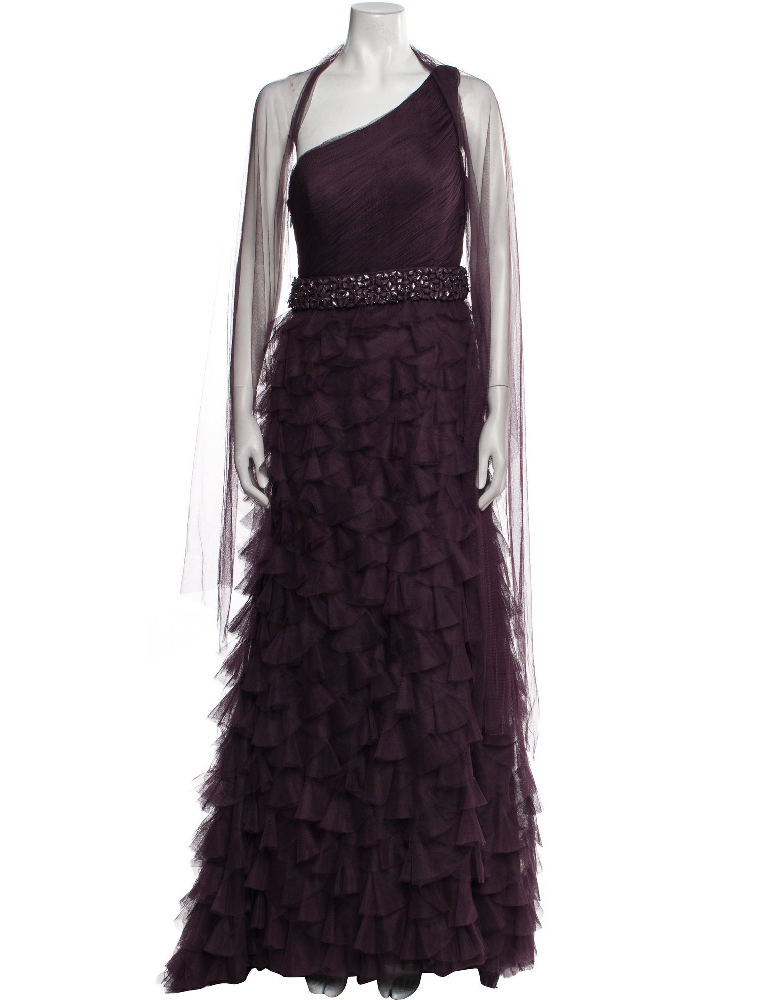 Pronovias Mesh Long Dress