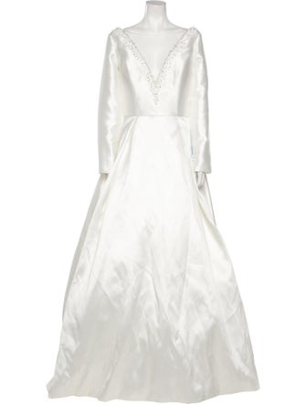 Pronovias Silk Long Dress