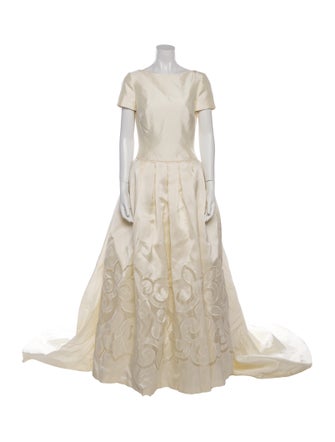 Pronovias Bateau Neckline Long Dress