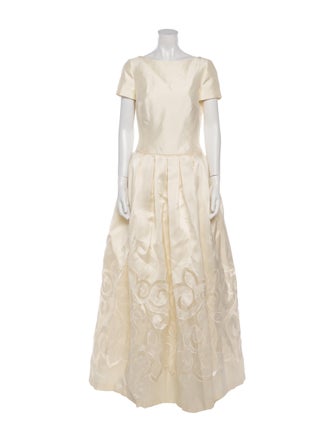 Pronovias Bateau Neckline Long Dress