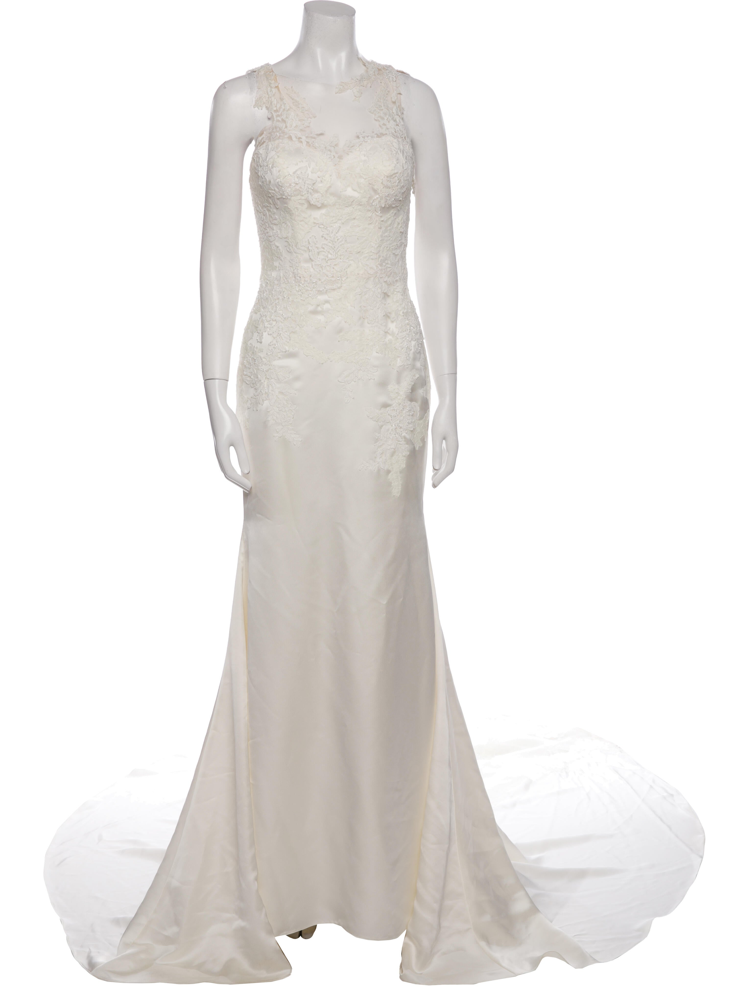 Pronovias V-Neck Long Dress