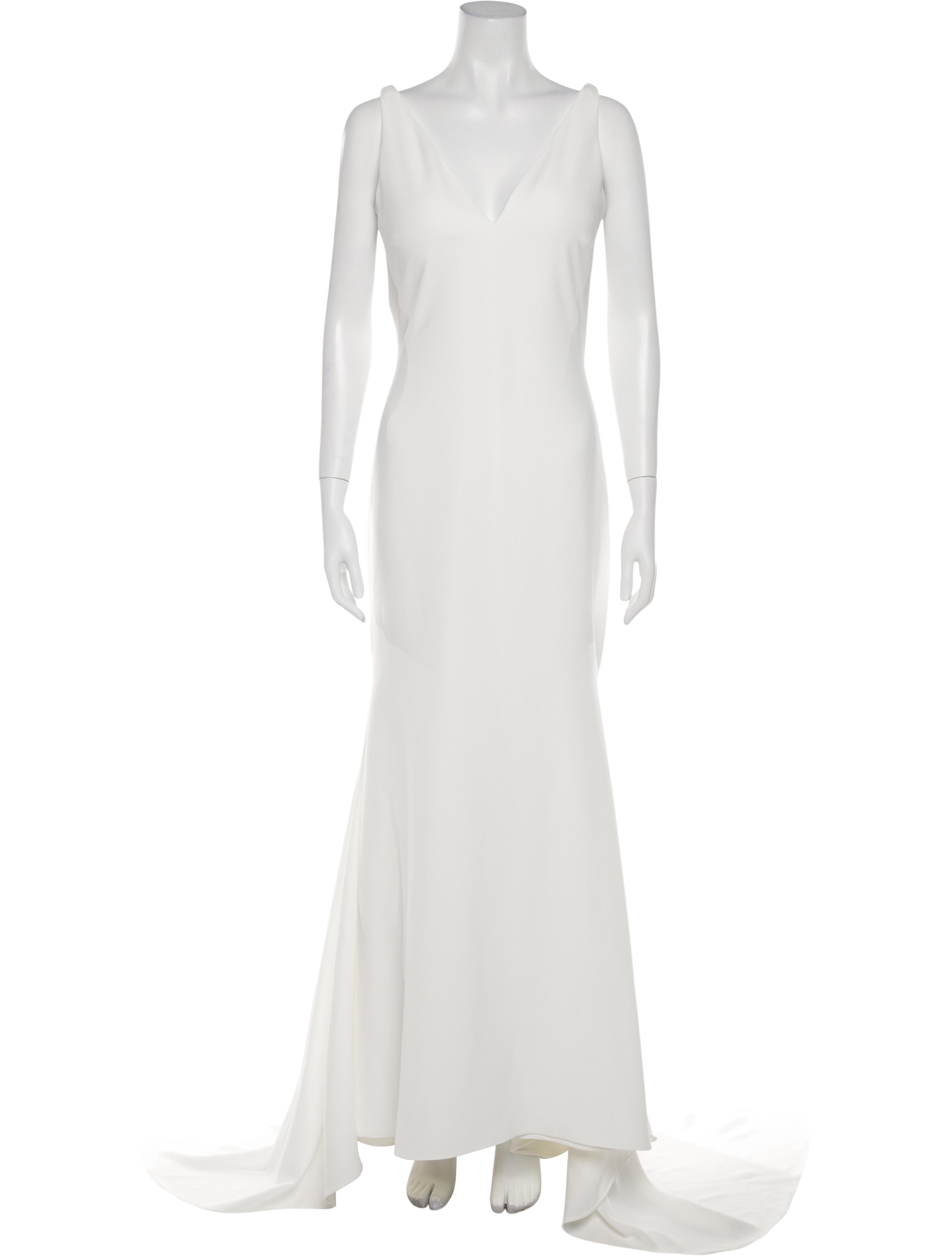 Pronovias V-Neck Long Dress