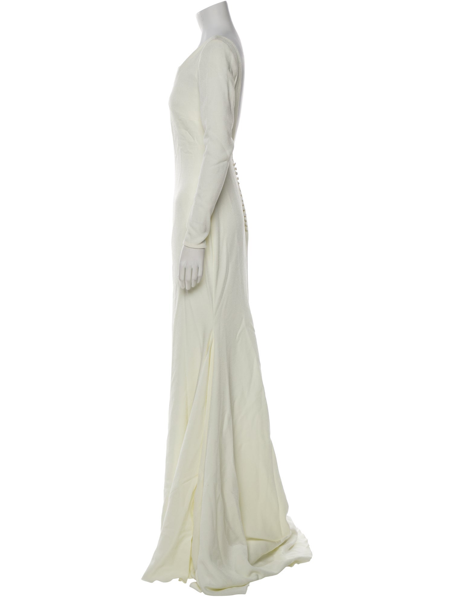 Pronovias Scoop Neck Long Dress
