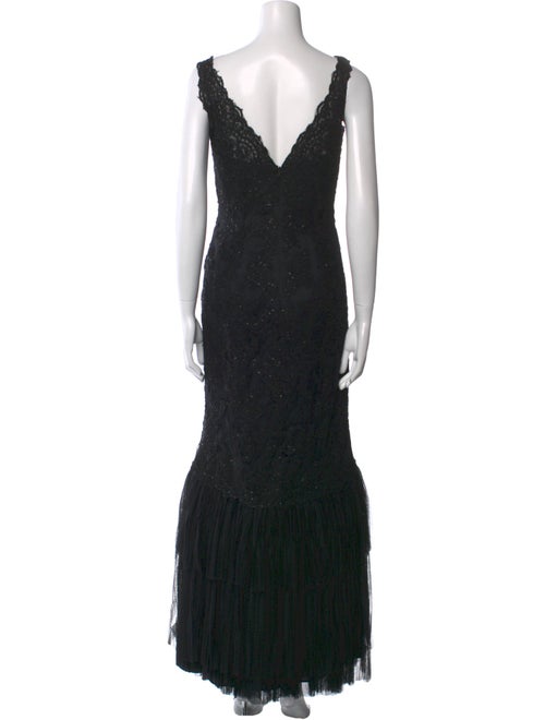 Pronovias V-Neck Long Dress