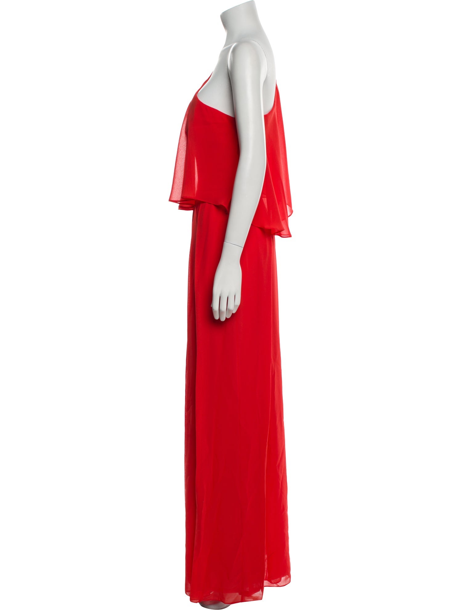 Pronovias One-Shoulder Jumpsuit