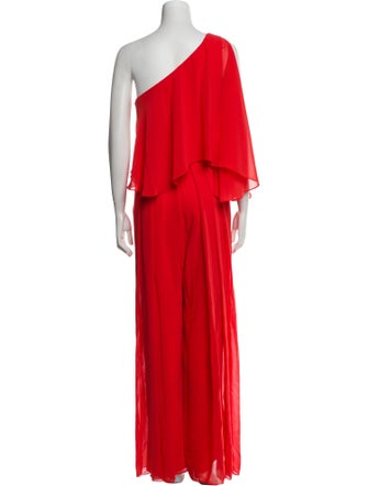 Pronovias One-Shoulder Jumpsuit