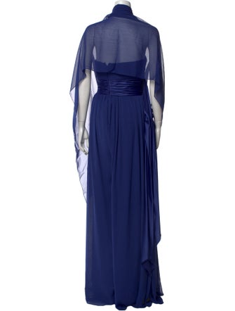 Pronovias V-Neck Long Dress