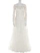Pronovias Square Neckline Long Dress