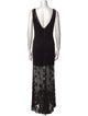 Pronovias Printed Long Dress