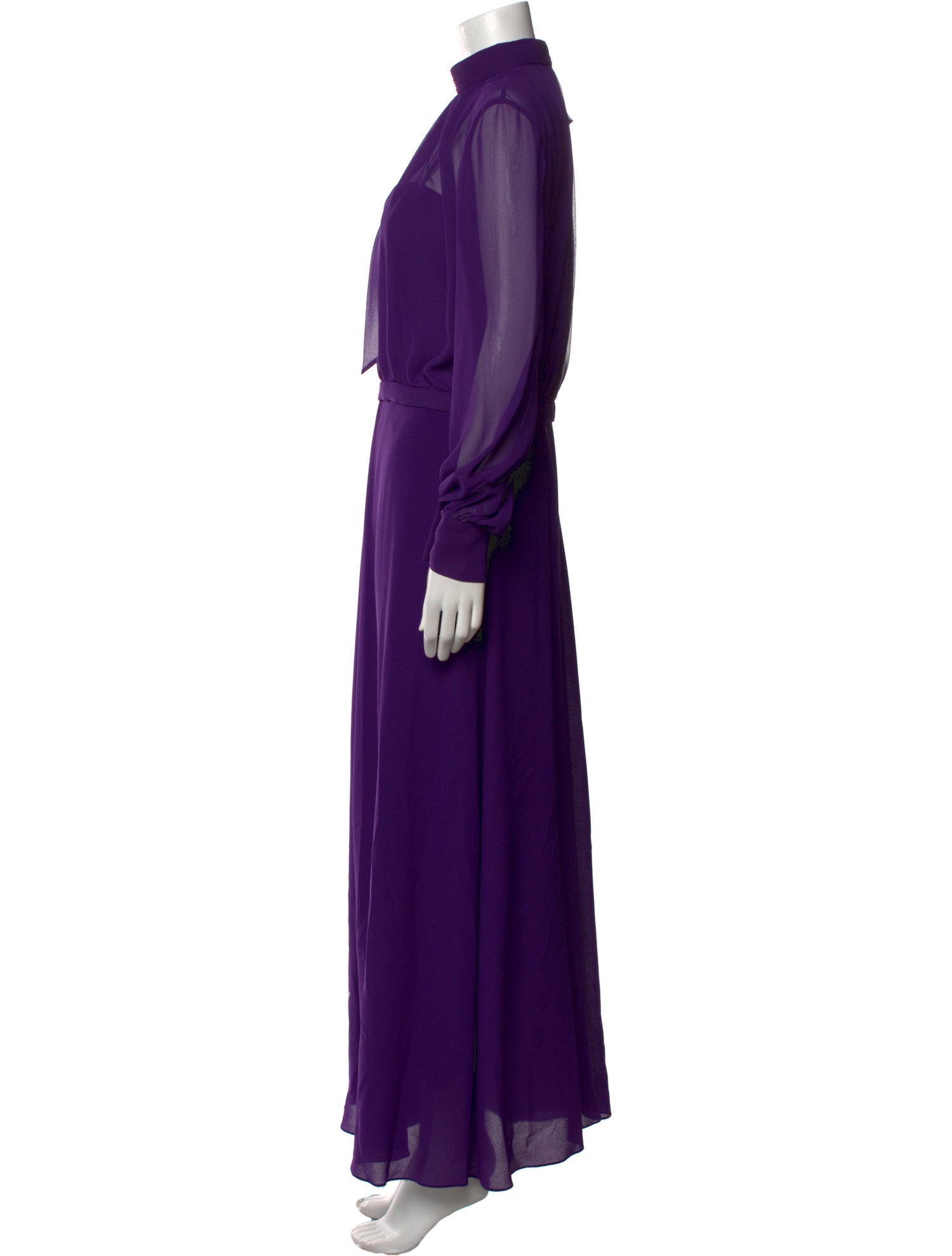 Pronovias Mock Neck Jumpsuit