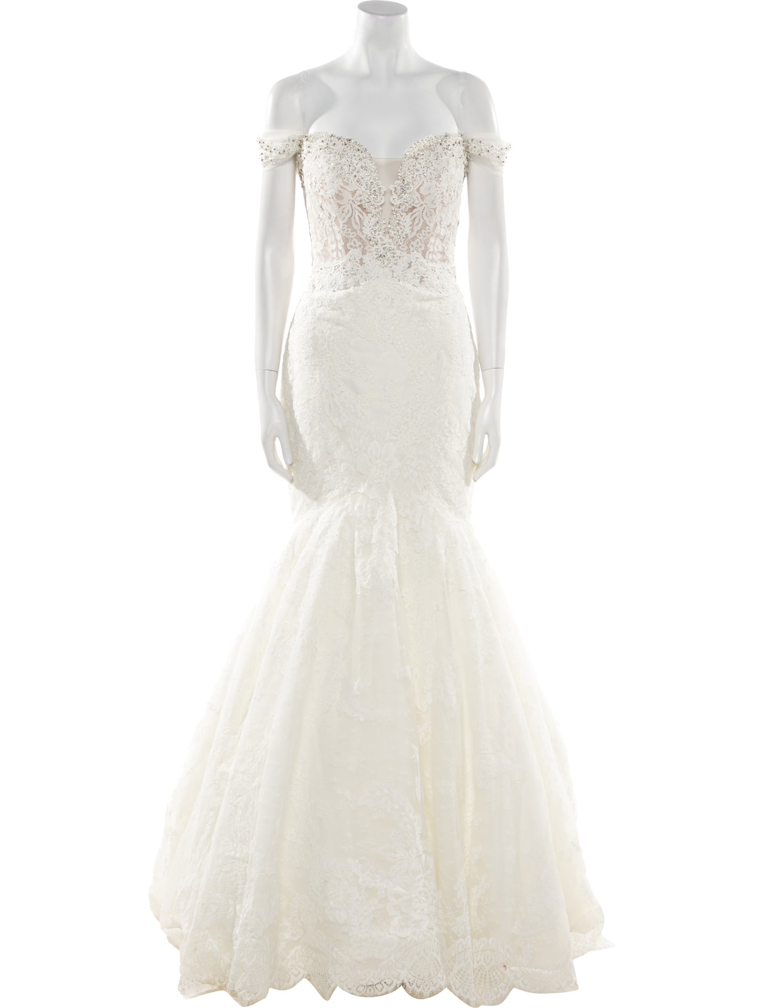 Pronovias Patterned Long Dress