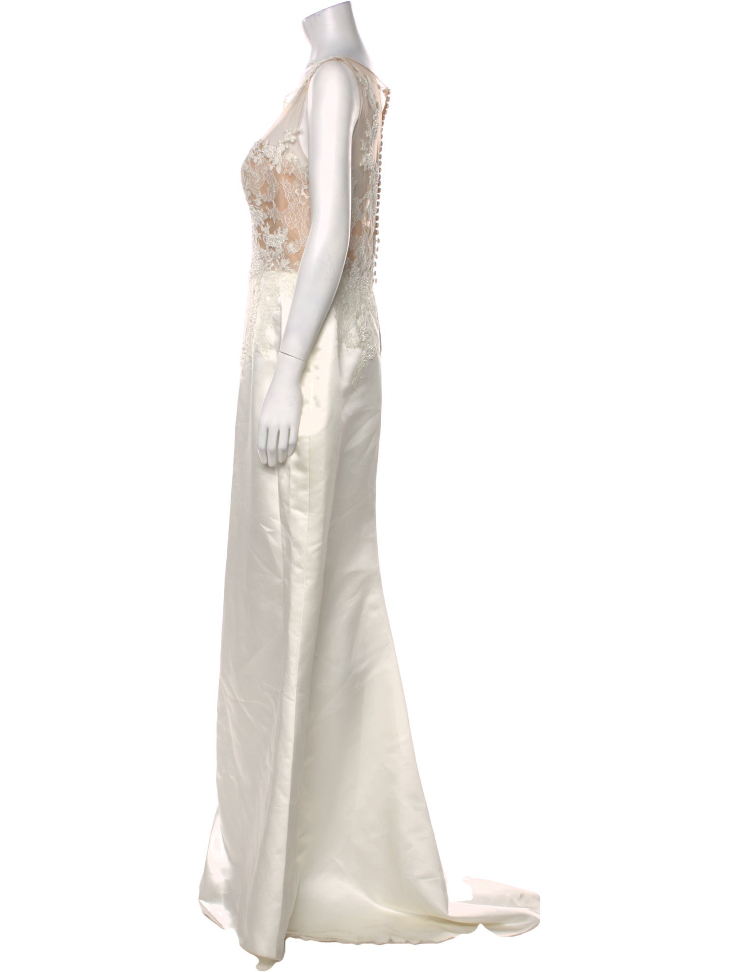 Pronovias Satin Long Dress