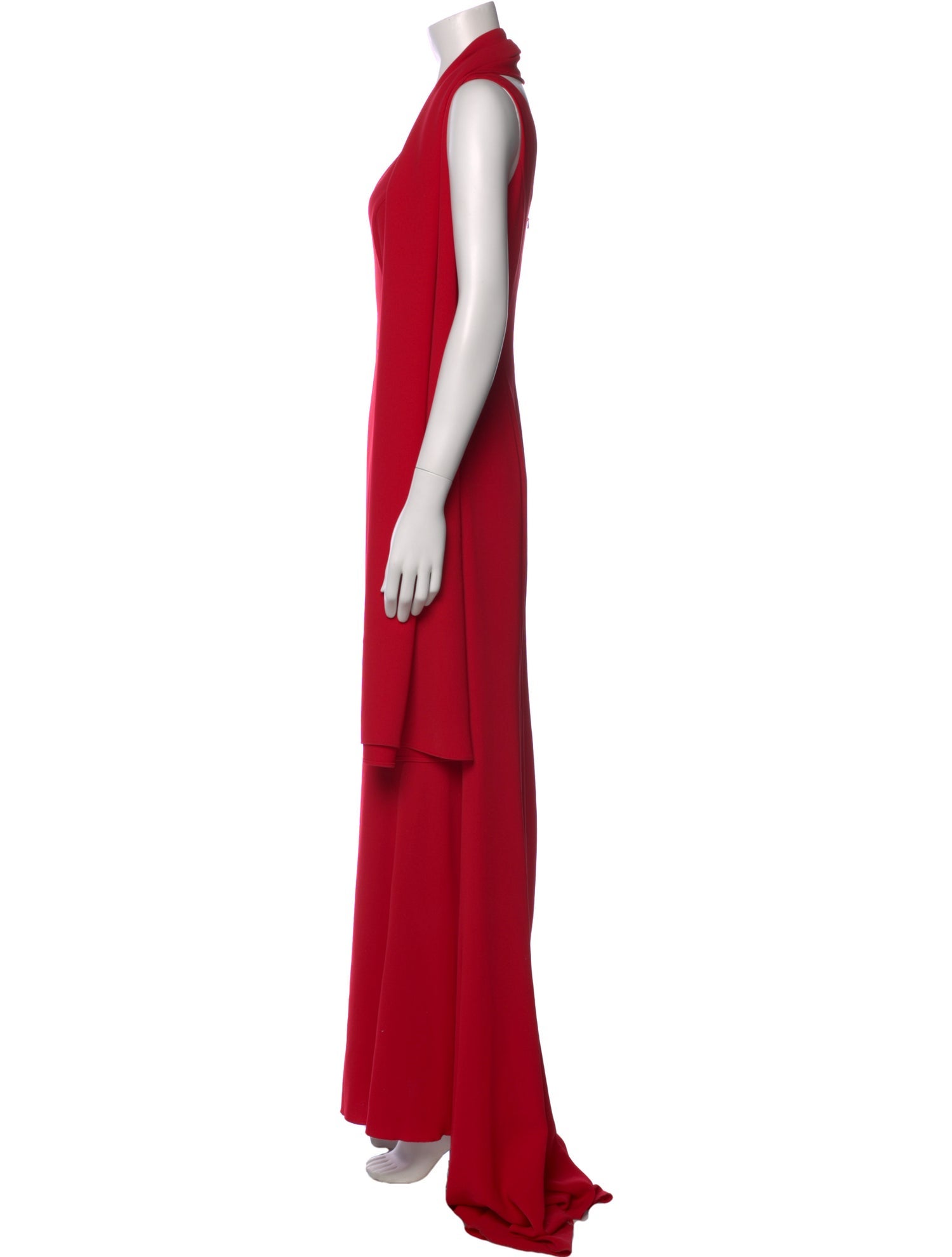 pronovias red dress Long Red Evening Dress REIN