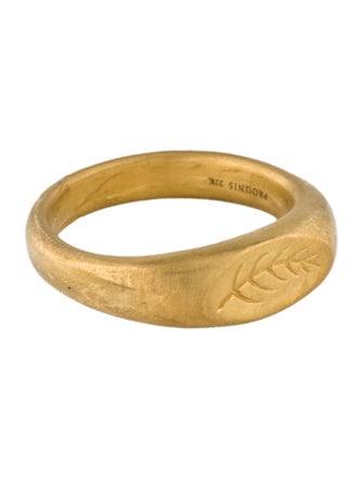 Prounis 22K Palm Branch Ring