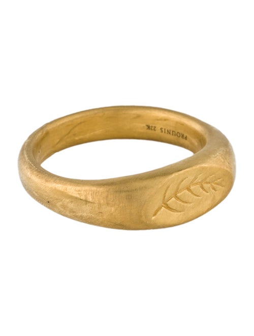 Prounis 22K Palm Branch Ring