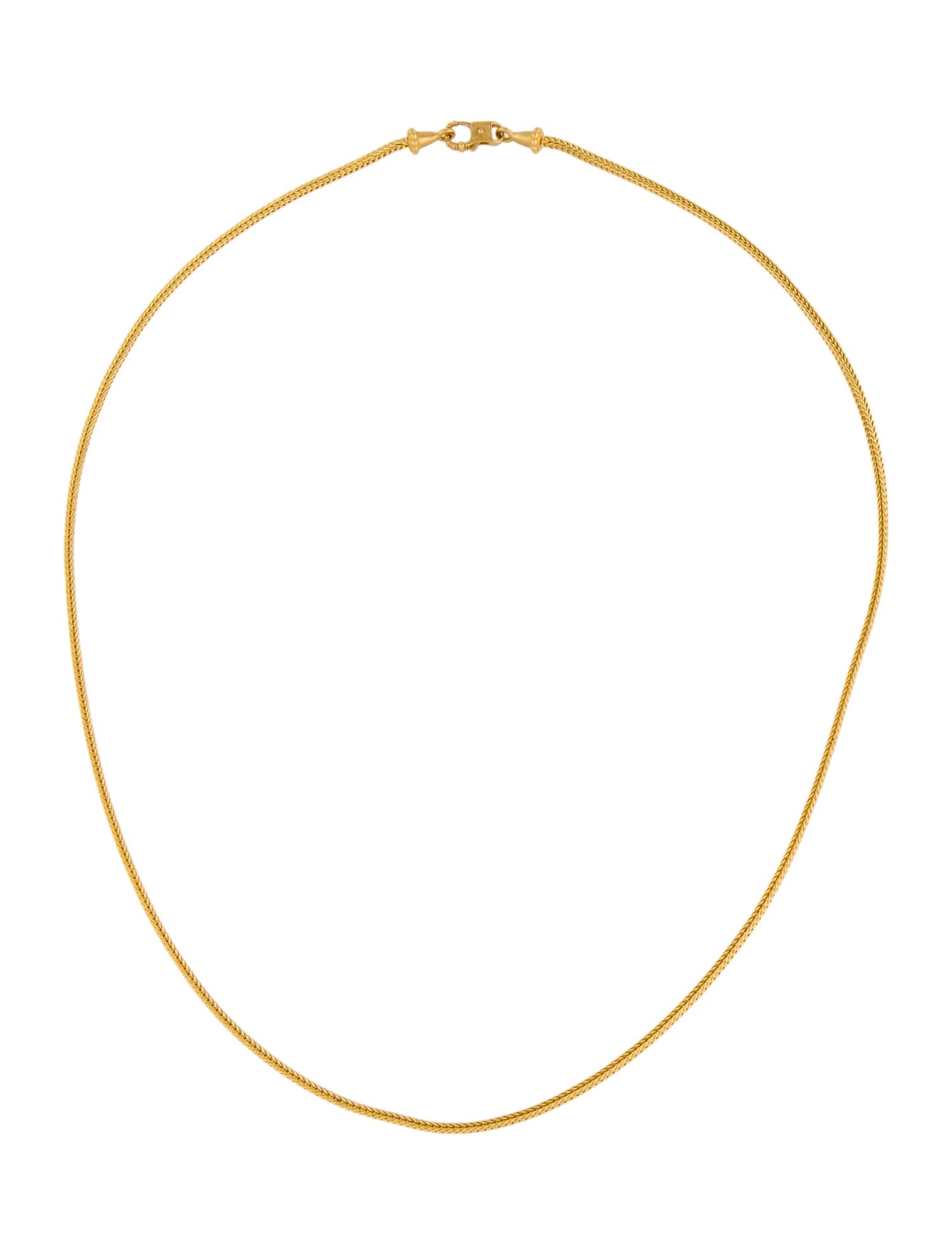 Prounis 22K Duo Loop-in-Loop Chain with Fibula Clasp