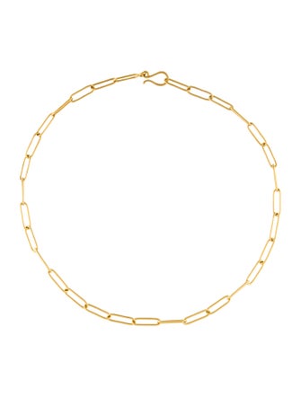 Prounis 22K Paperclip Link Chain Necklace