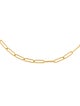 Prounis 22K Paperclip Link Chain Necklace