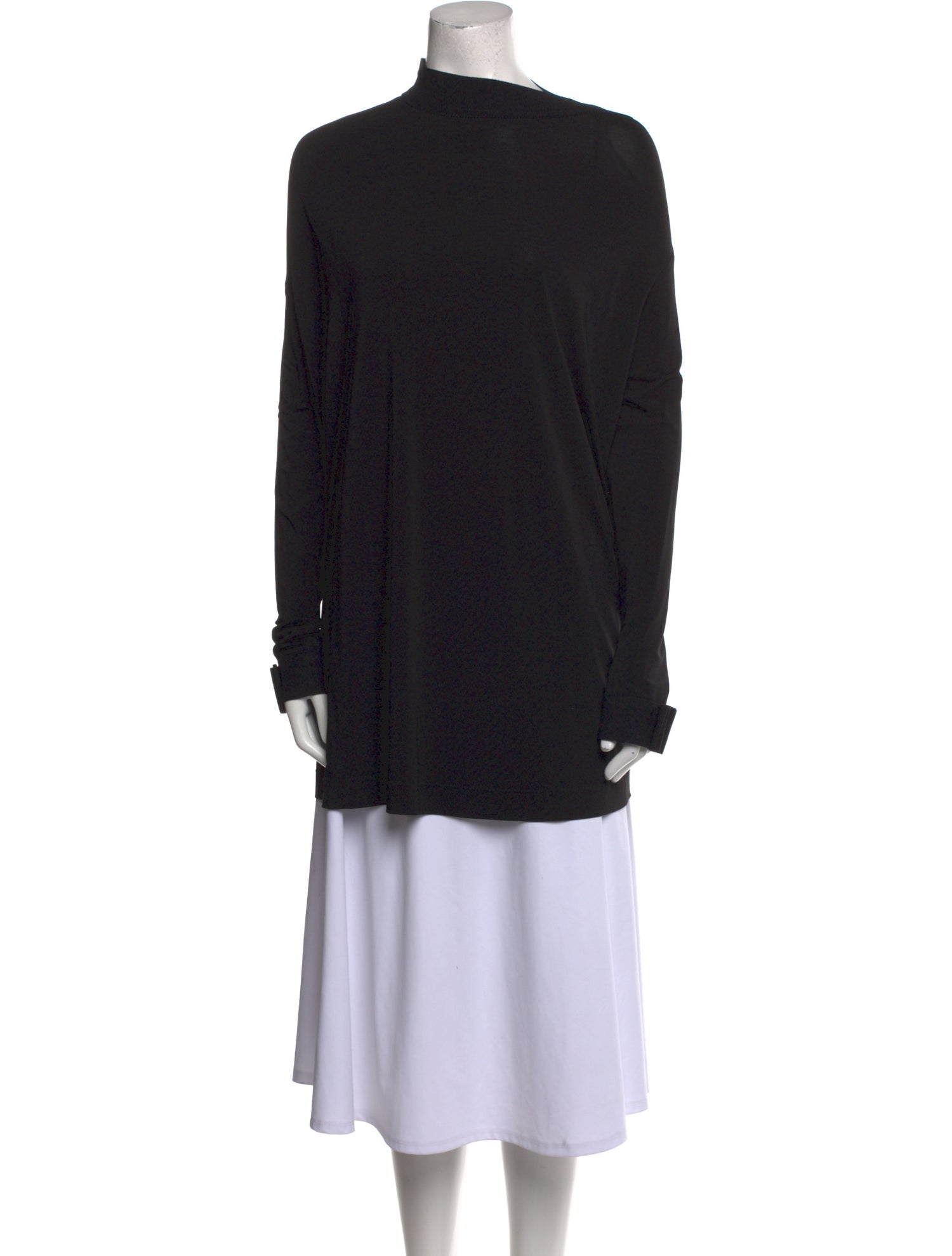 Marie Saint Pierre Mock Neck Long Sleeve Tunic