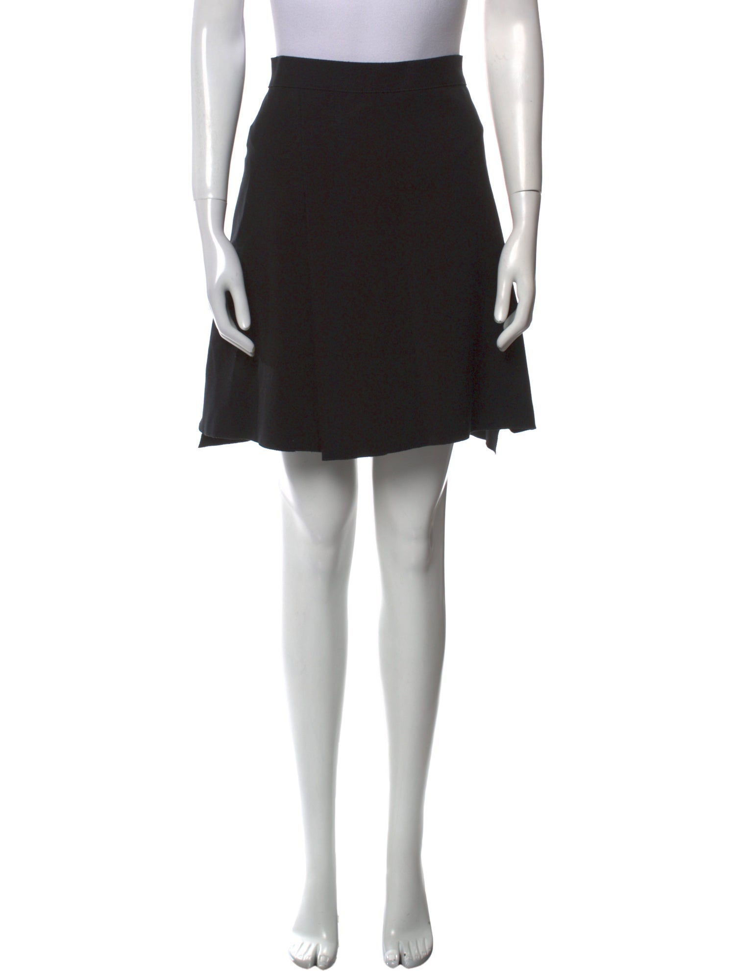 Marie Saint Pierre Pleated Accents Knee-Length Skirt