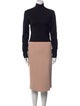 Marie Saint Pierre Turtleneck Midi Length Dress