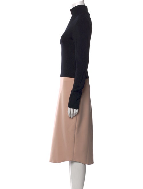 Marie Saint Pierre Turtleneck Midi Length Dress