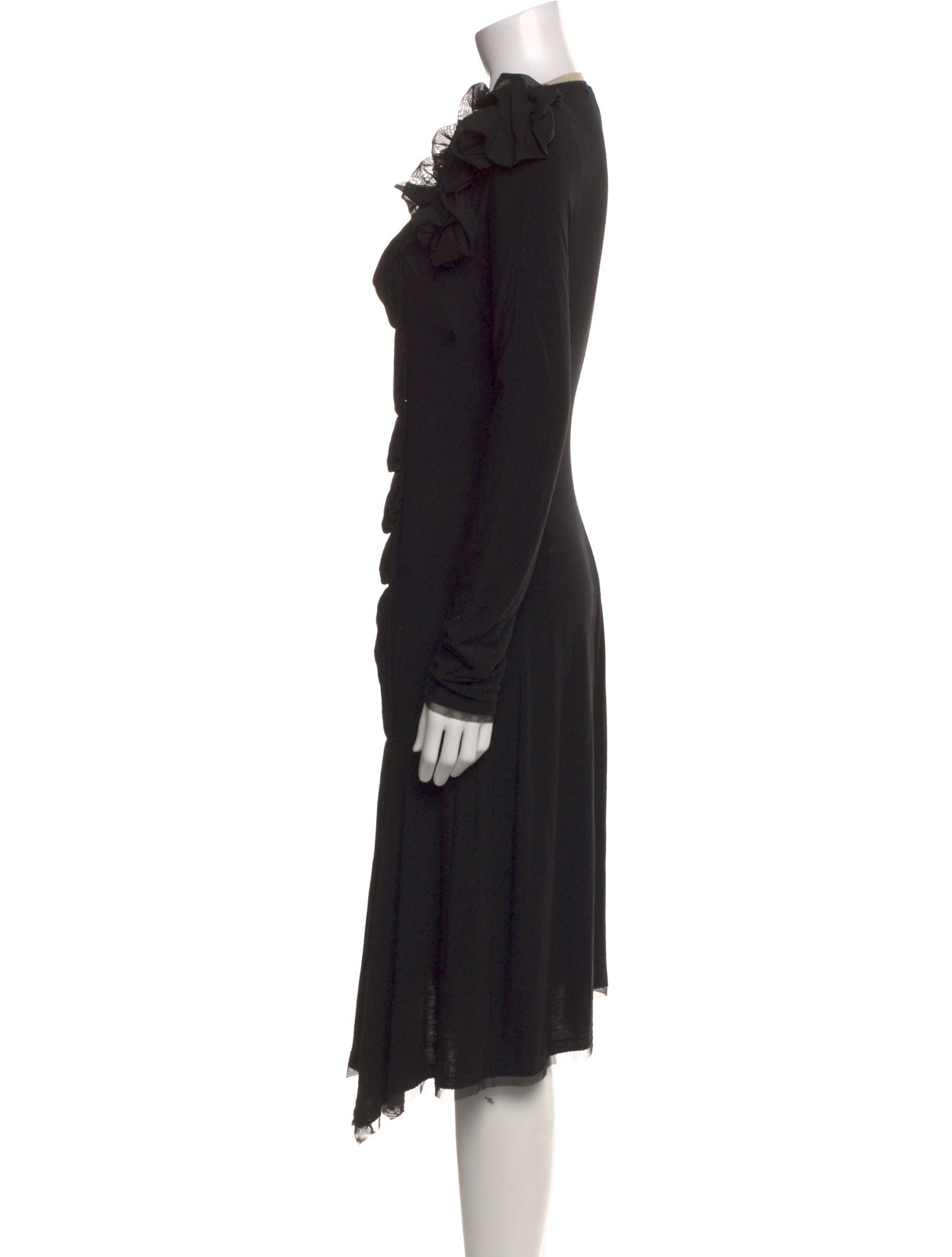 Marie Saint Pierre Crew Neck Knee-Length Dress