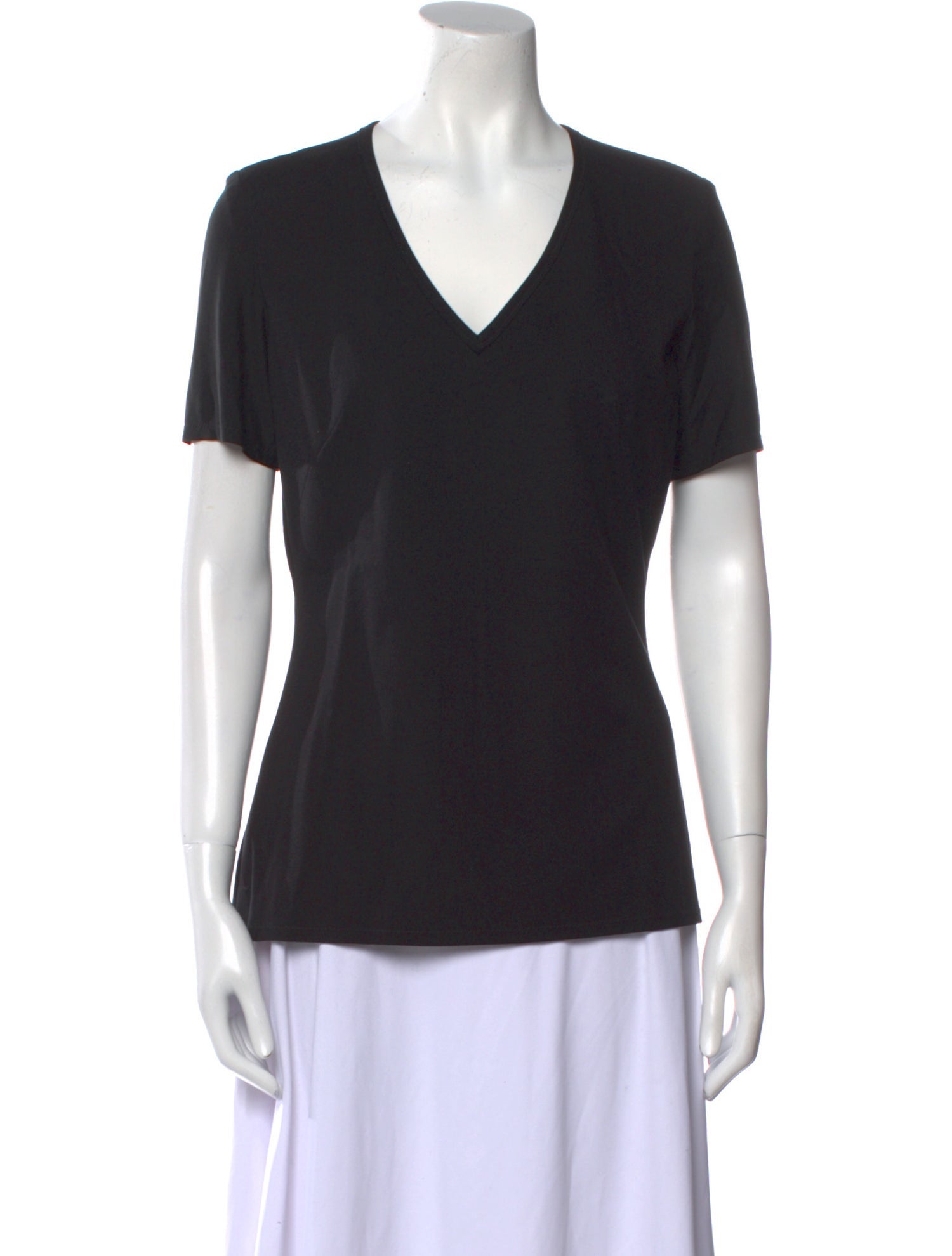 Marie Saint Pierre V-Neck Short Sleeve T-Shirt