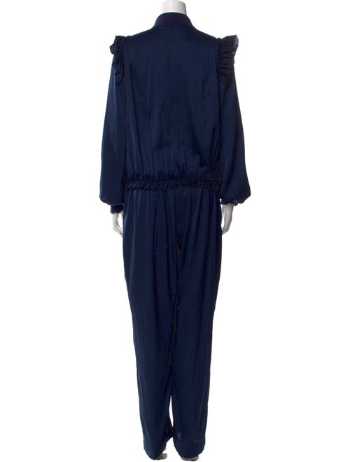 Marie Saint Pierre Silk Tie Neck Jumpsuit