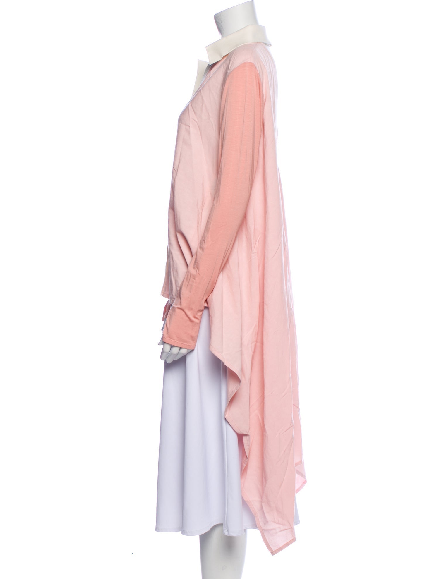 Marie Saint Pierre Linen Colorblock Pattern Tunic