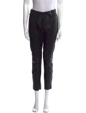 Marie Saint Pierre Leather Skinny Leg Pants