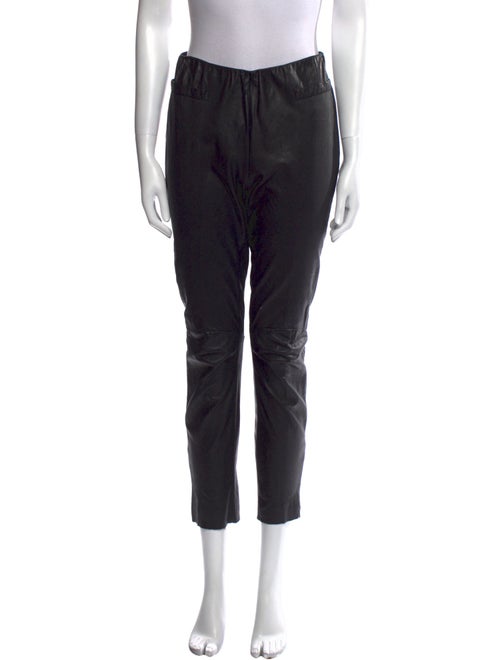 Marie Saint Pierre Leather Skinny Leg Pants