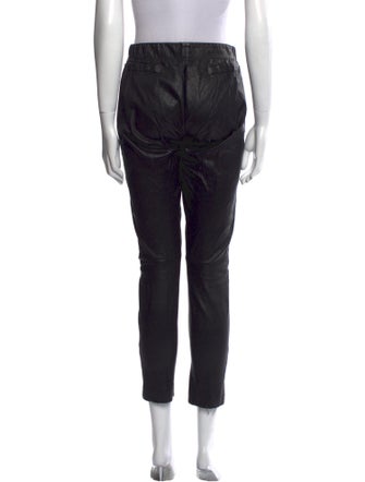 Marie Saint Pierre Leather Skinny Leg Pants