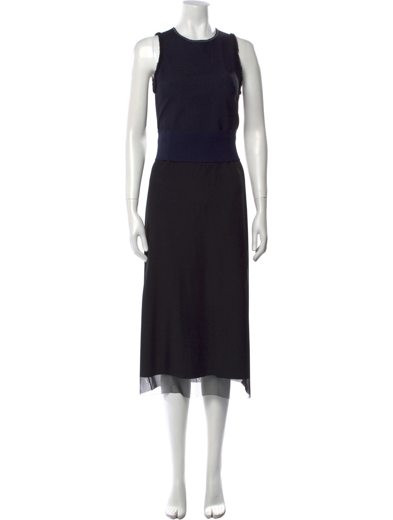 Marie Saint Pierre Crew Neck Long Dress