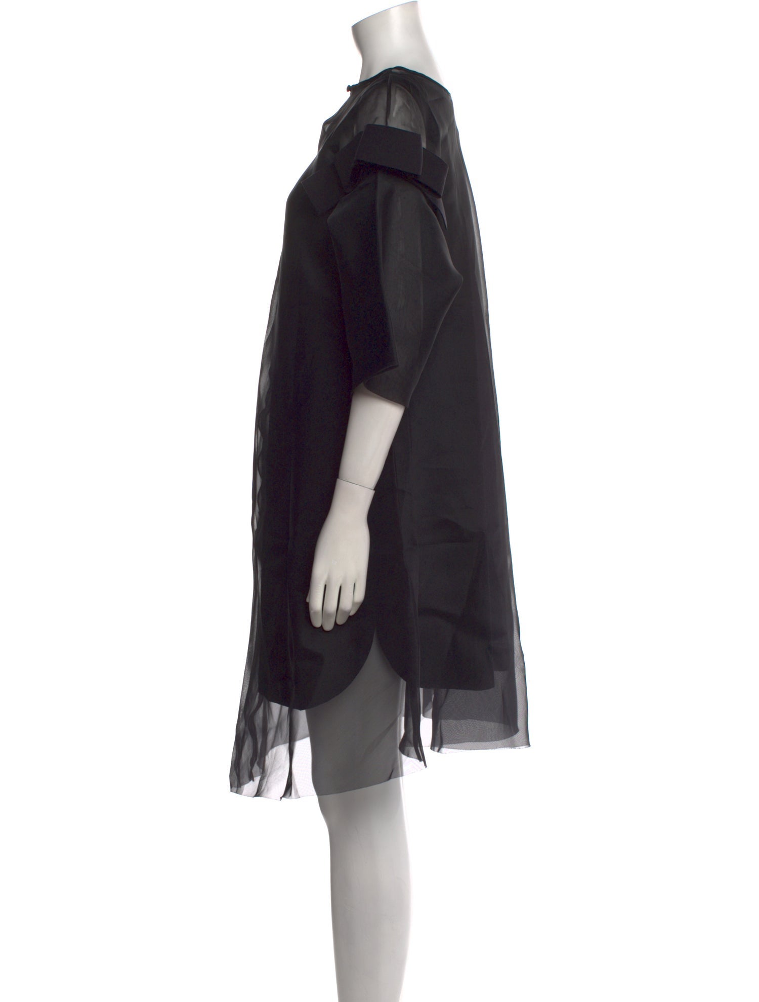 Marie Saint Pierre Bateau Neckline Knee-Length Dress