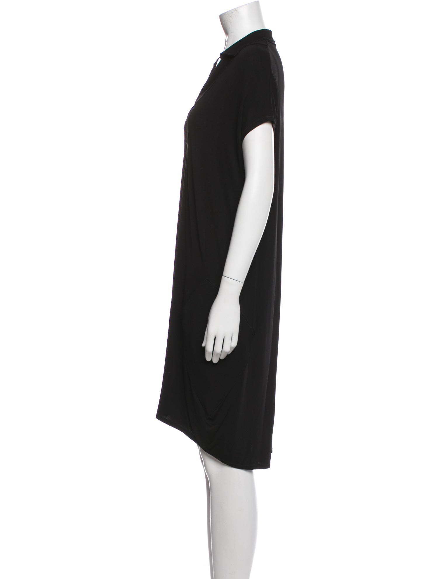 Marie Saint Pierre V-Neck Knee-Length Dress