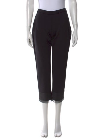 Pre-owned Marie Saint Pierre Straight Leg Pants In Black