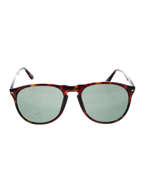 Persol Round Tinted Sunglasses brown